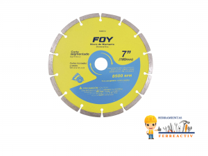 Disco de diamante corte segmentado 7″