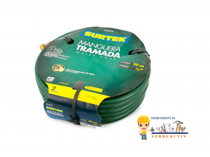Manguera tramada verde 1/2″ 10M