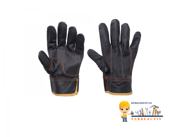 Guantes cortos de operador piel de res