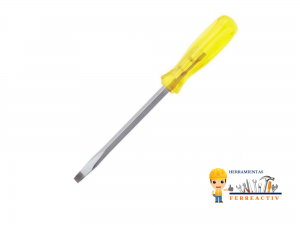 Destornillador ámbar barra cuadrada punta plana 3/8″ x 12″