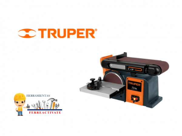 Lijadora de banda y disco 4 x 6" de 370 W (1/2 HP), Truper - Imagen 3