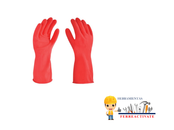 Guantes de látex domésticos talla grande