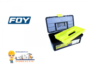 Caja portaherramientas plástica con organizadora 12.5″