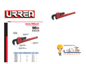 Llave Stillson® de hierro maleable 14″ uso pesado