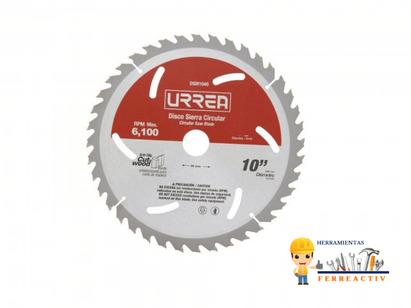Disco para sierra circular 10" 80 dientes maderas