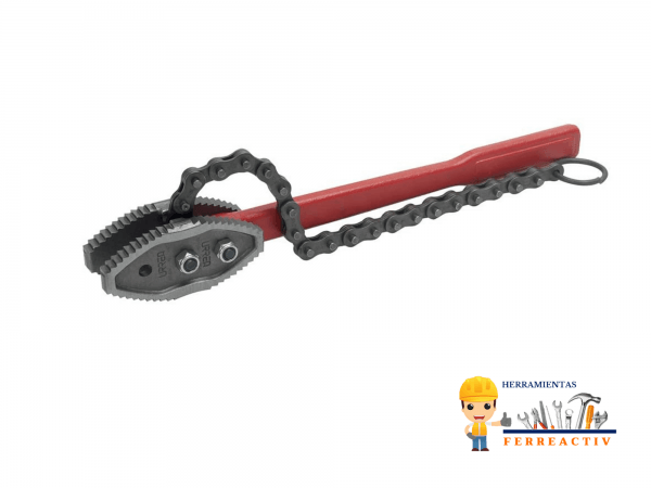 Llave de cadena tipo caimán 4" uso pesado