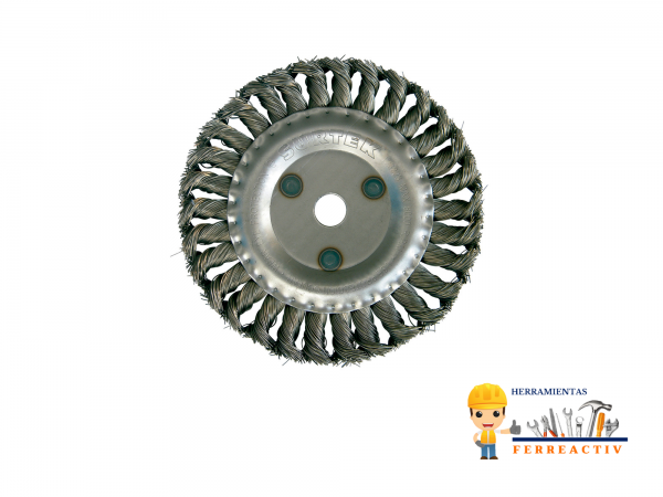 Carda circular trenzada 6"x0.51 5/8"